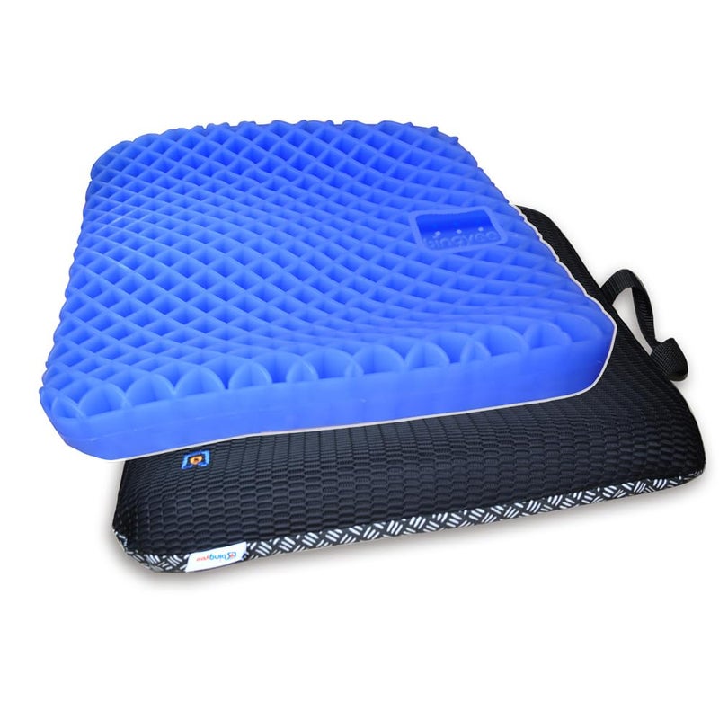 bingyee Gel Seat Cushion 1.8 Inch Thick Seating Pad Orthopedic Chair Cushions for Pressure Relief Gel Pads for Office Chair, Car, Home, Wheelchair, Kayak Cushion, Stadium Cushion - Image 1